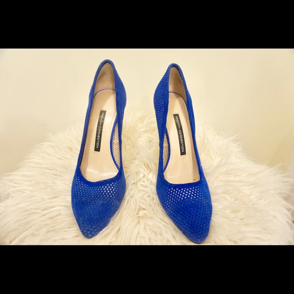 French Connection Electric Blue Pumps